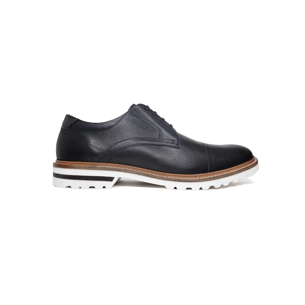 Sapato Ferracini Masculino de Couro 3401-672G Preto Sapato Ferracini Masculino de Couro 3401-672G Preto