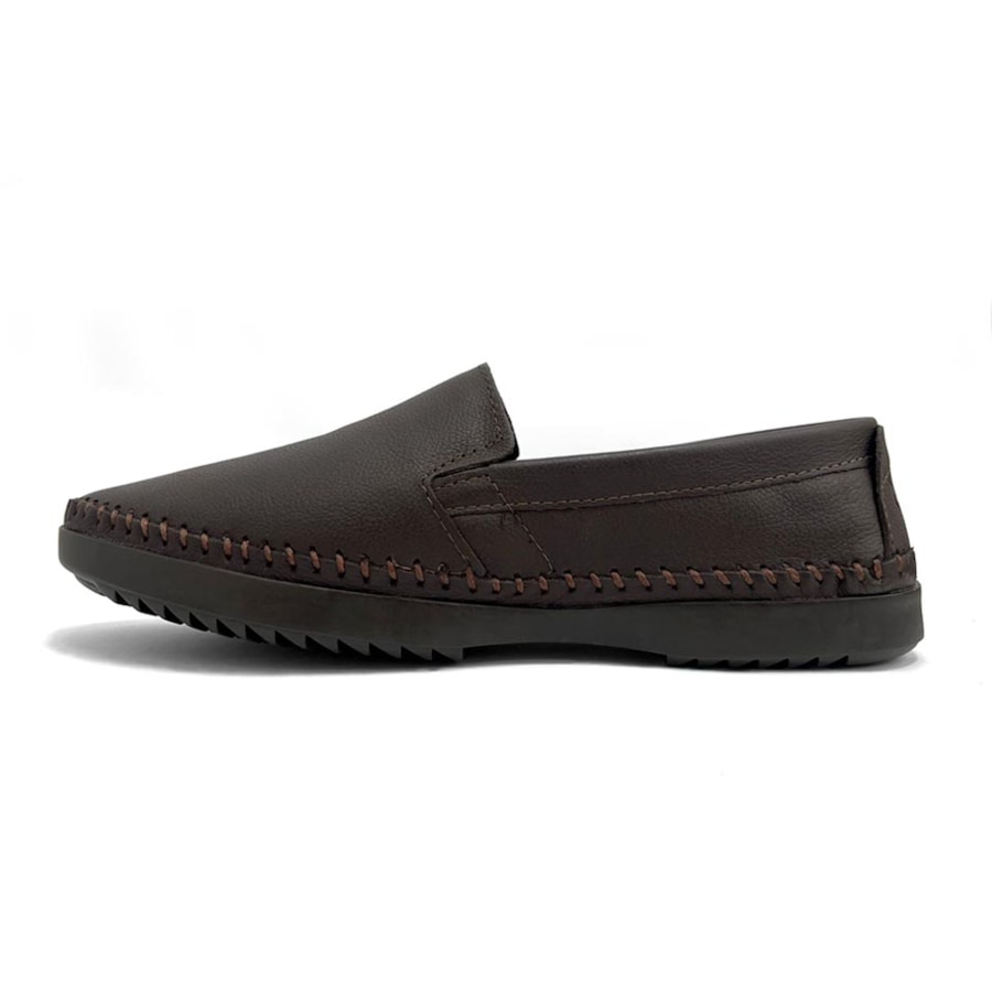 Sapato Freeway Mocassim De Couro Logan Soft Angel Malbec