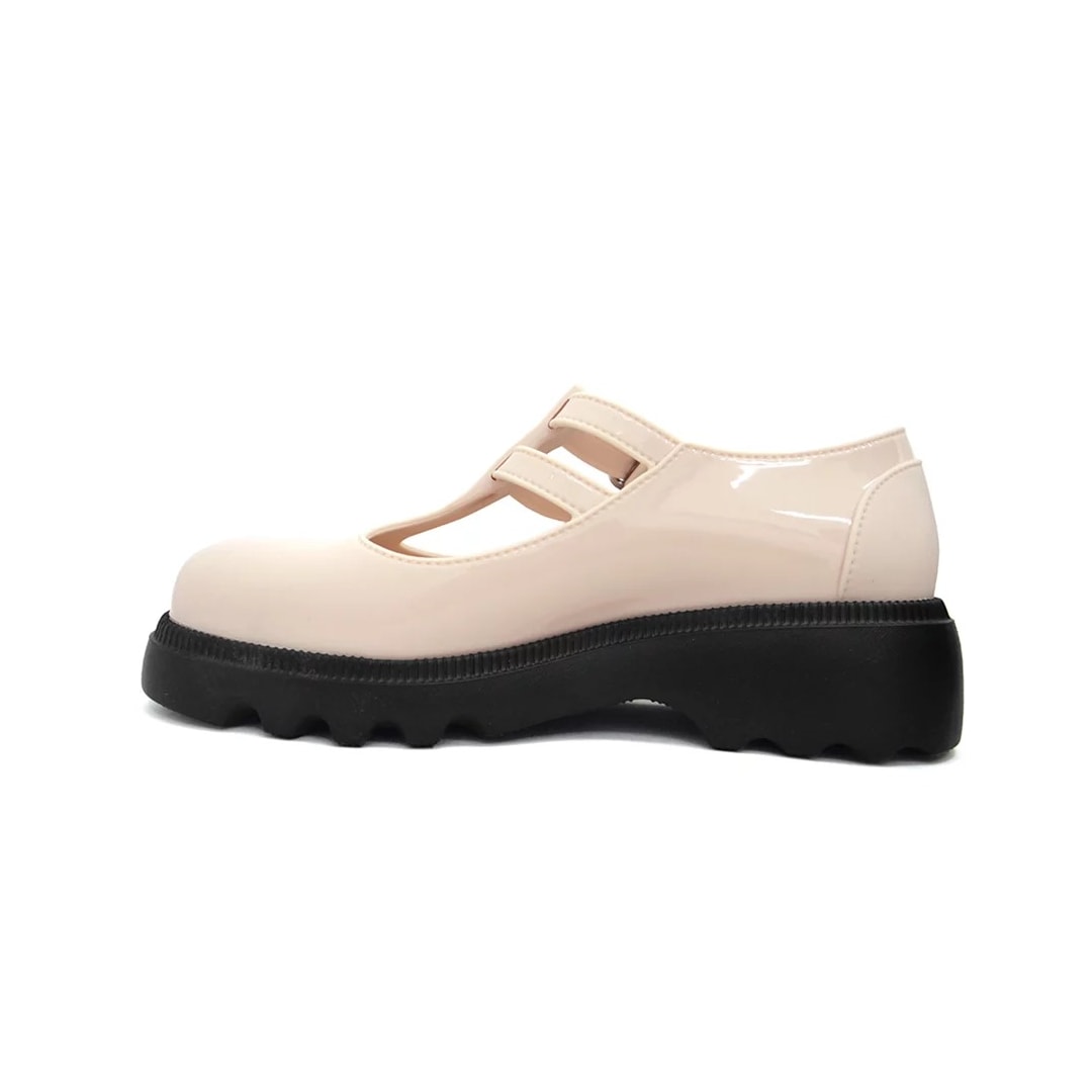 Sapato Grendene Zaxy Mocassim Charm Mary 18850 Off White Medio