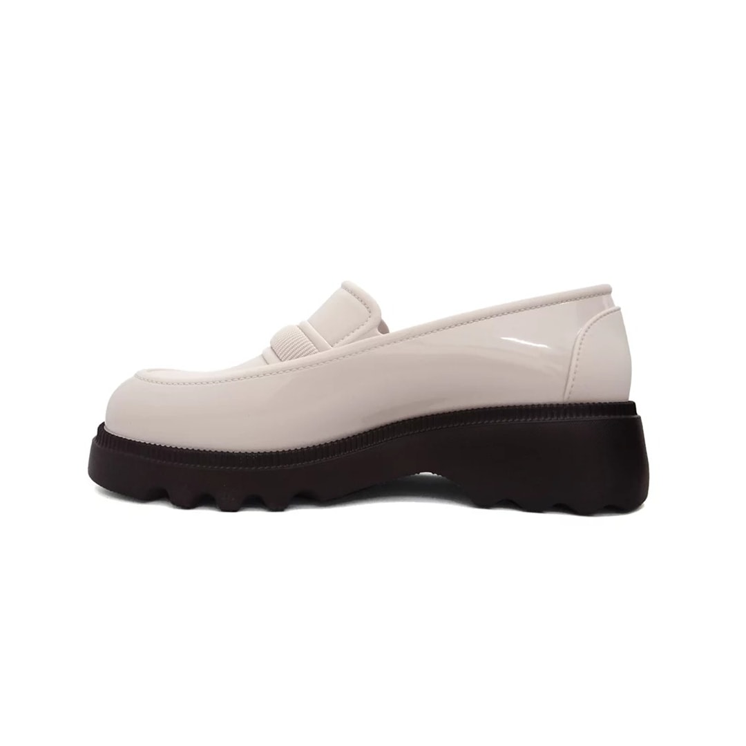 Sapato Grendene Zaxy Mocassim Flow Loafer 18822 Off White Escuro