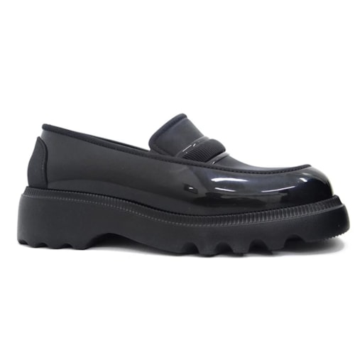 Sapato Grendene Zaxy Mocassim Flow Loafer 18822 Preto