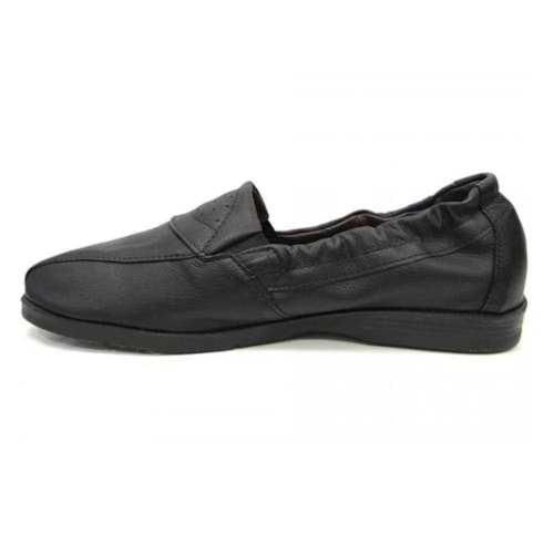 Detalhe - Sapato Italianinho de Couro Legitimo 34713 Preto