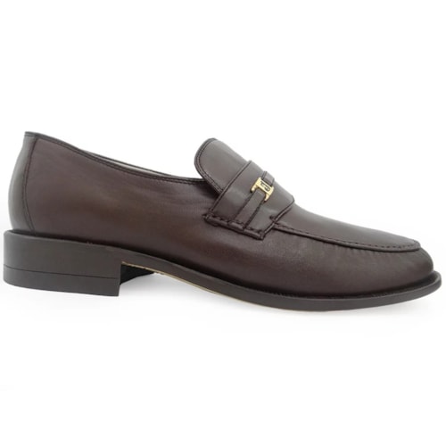 Detalhe - Sapato Jacometti Mocassim 001 Jac Cafe