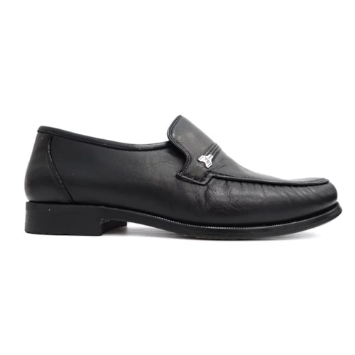 Detalhe - Sapato Jacometti Mocassim 001 Jac Preto