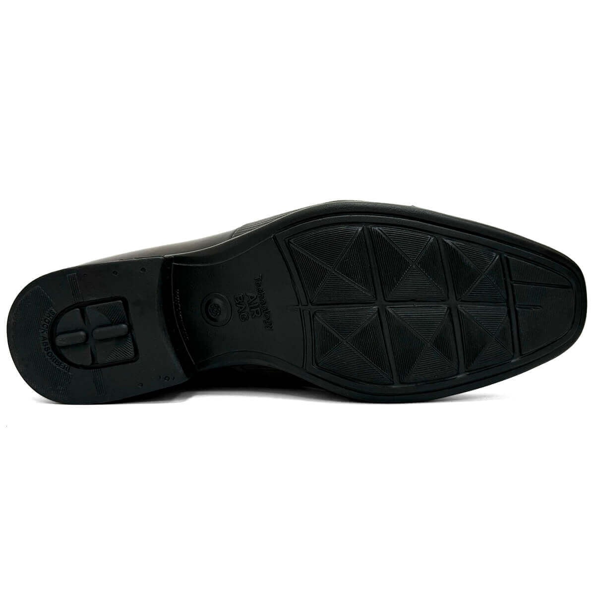 Sapato Jota Pe Air Winner Social De Couro Air Bag 13149 Dark Brown