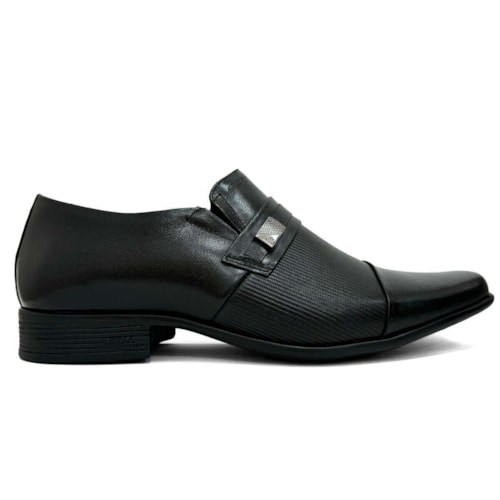 Detalhe - Sapato Jota Pe Air Winner Social De Couro Air Bag 13149 Preto