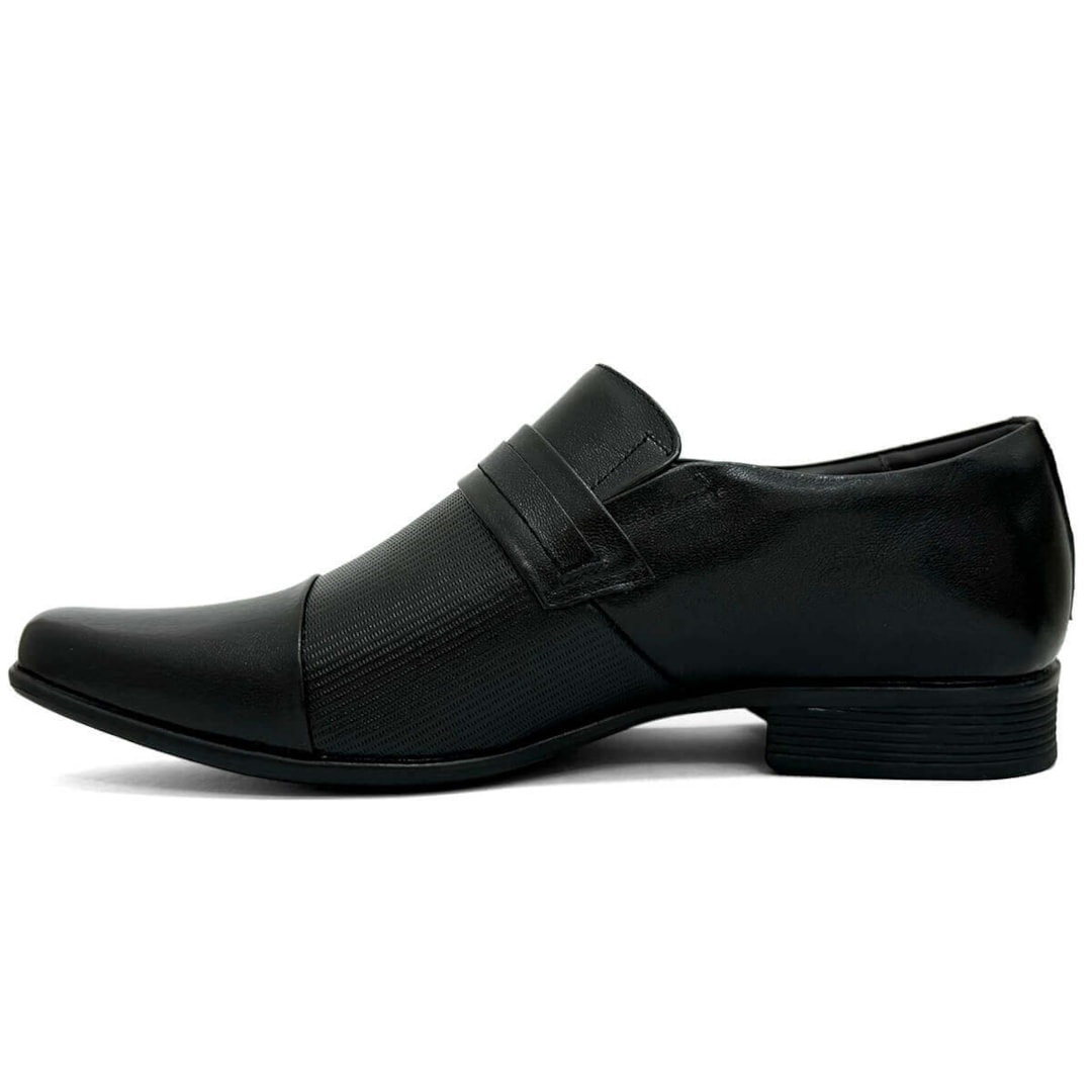 Sapato Jota Pe Air Winner Social De Couro Air Bag 13149 Preto