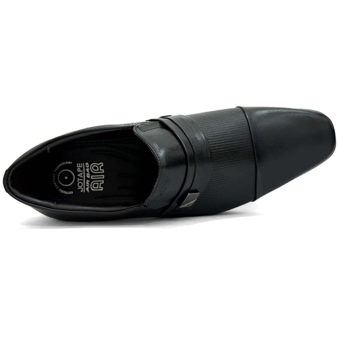 Sapato Jota Pe Air Winner Social De Couro Air Bag 13149 Preto