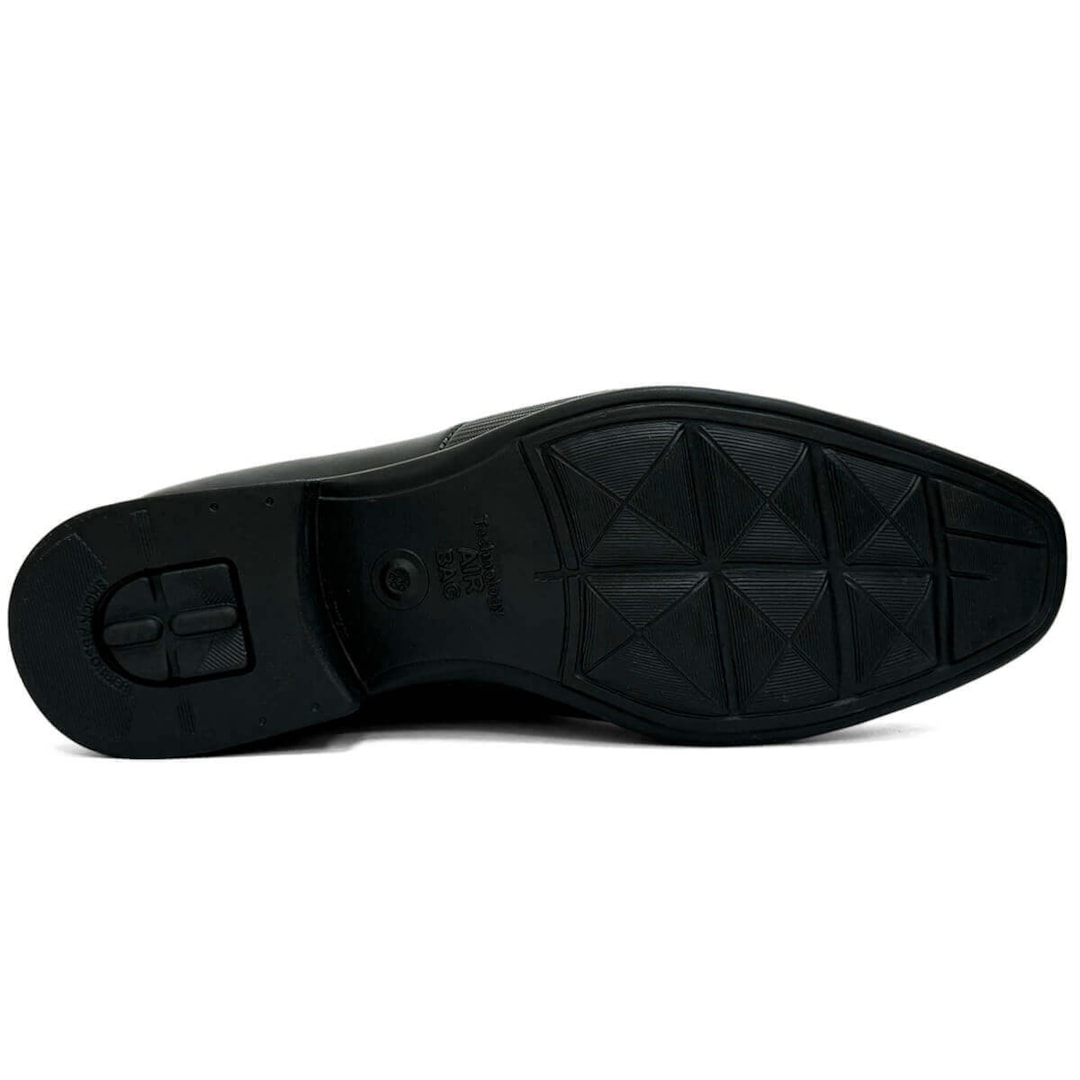 Sapato Jota Pe Air Winner Social De Couro Air Bag 13149 Preto