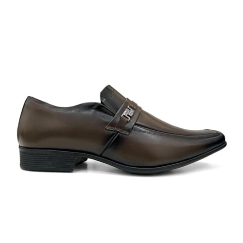Detalhe - Sapato Jota Pe Masculino Couro 3084 Dark Brown
