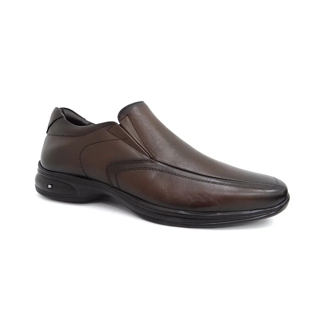 Sapato Jota Pe Social 3D Air King 71455 Dark Brown