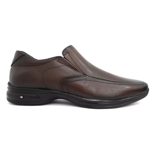 Detalhe - Sapato Jota Pe Social 3D Air King 71455 Dark Brown