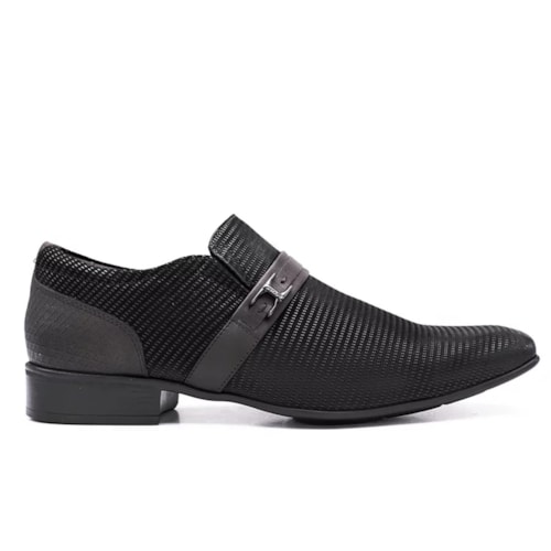 Detalhe - Sapato Jota Pe Social Airbag 78701 Preto