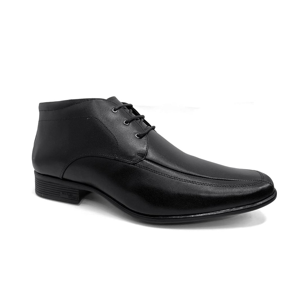 Sapato Jota Pe Social Boot Air Bag De Couro 78950 Preto