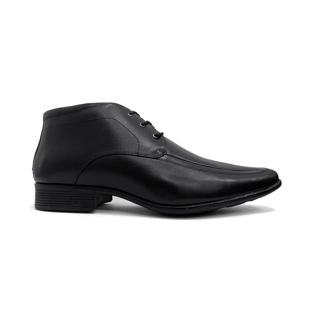 Sapato Jota Pe Social Boot Air Bag De Couro 78950 Preto