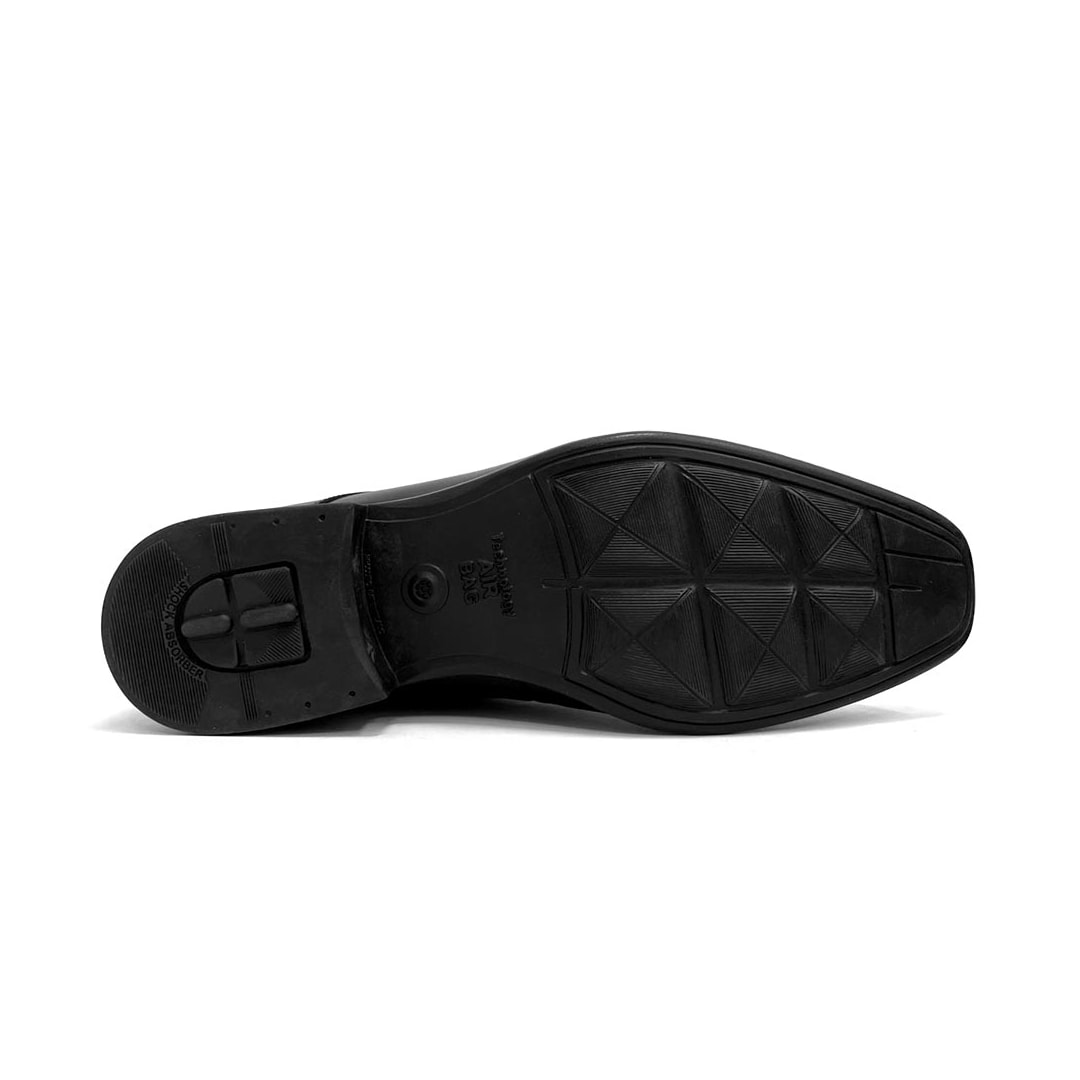 Sapato Jota Pe Social Boot Air Bag De Couro 78950 Preto