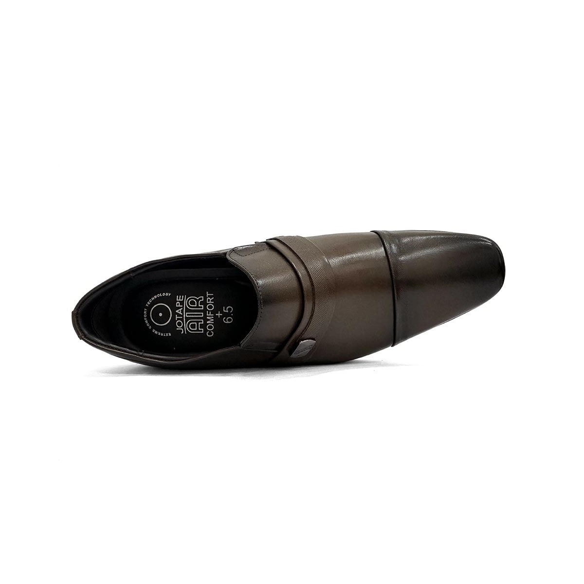 Sapato Jota Pe Social Couro Air Bag Altura 79010 Dark Brown Sapato Jota Pe Social Couro Air Bag Altura 79010 Dark Brown