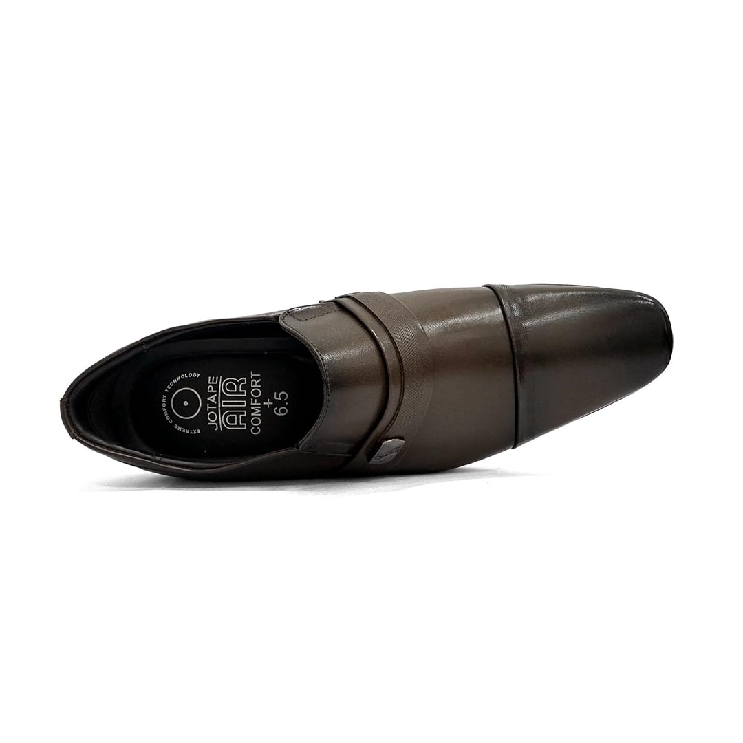 Sapato Jota Pe Social Couro Air Bag Altura 79010 Dark Brown Sapato Jota Pe Social Couro Air Bag Altura 79010 Dark Brown