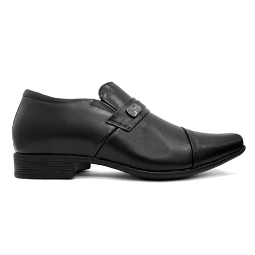 Detalhe - Sapato Jota Pe Social Couro Air Bag Altura 79010 Preto