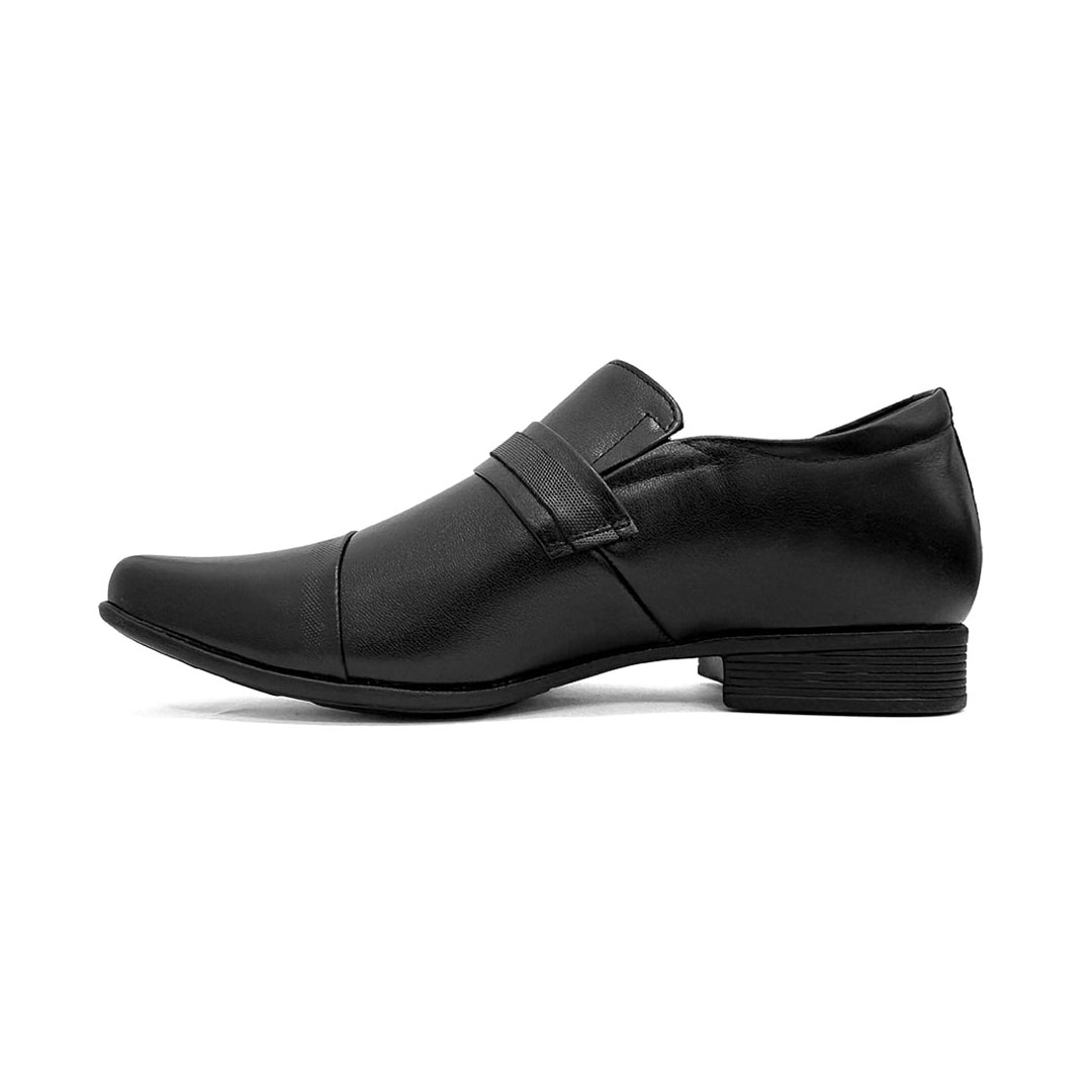 Sapato Jota Pe Social Couro Air Bag Altura 79010 Preto Sapato Jota Pe Social Couro Air Bag Altura 79010 Preto