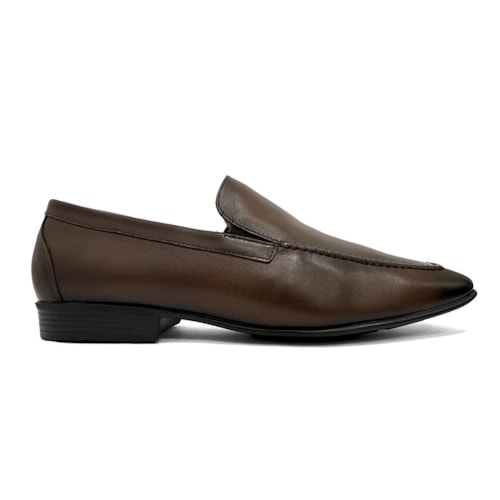 Detalhe - Sapato Jota Pe Social De Couro Air Bag 84857 Dark Brown