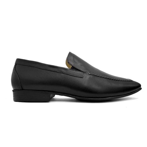 Detalhe - Sapato Jota Pe Social De Couro Air Bag 84857 Preto