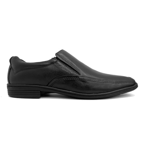 Detalhe - Sapato Leveterapia Masculino Couro 47403 Preto