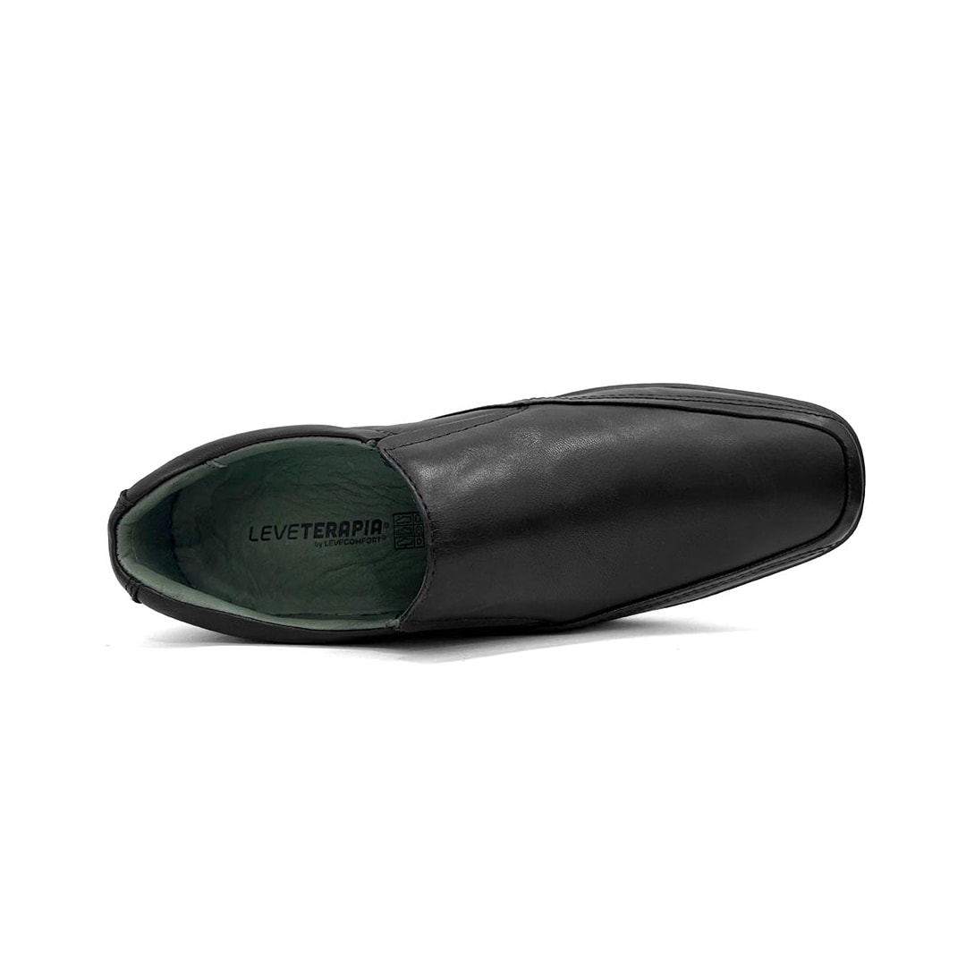Sapato Leveterapia Masculino Couro 47403 Preto