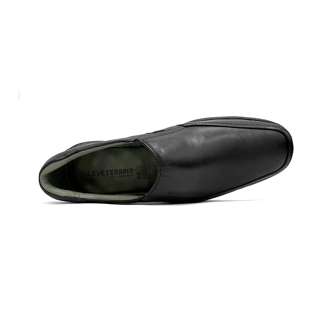 Sapato Leveterapia Masculino Couro L43102 Preto