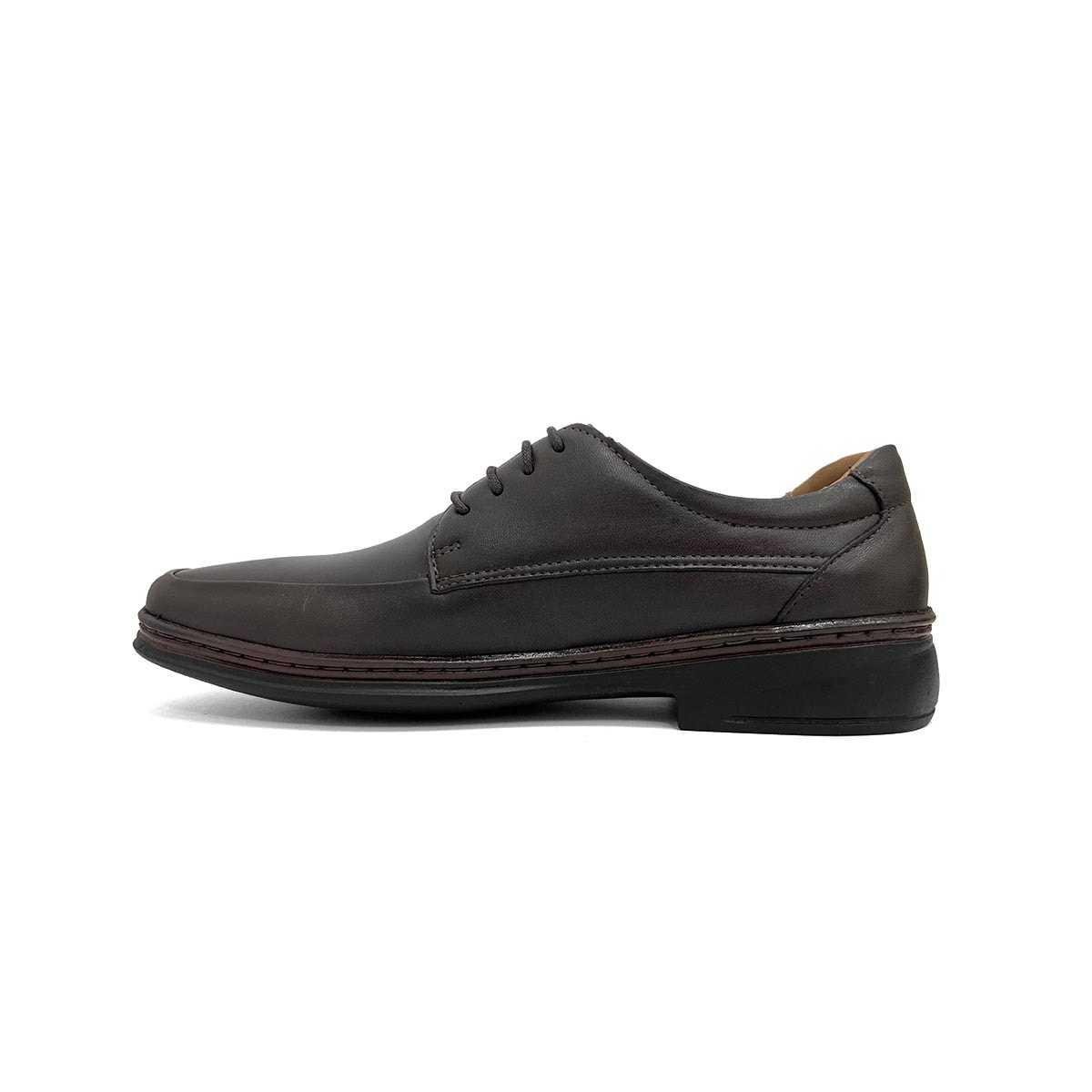 Sapato Leveterapia Masculino Em Couro L43126 Dark Brown Sapato Leveterapia Masculino Em Couro L43126 Dark Brown