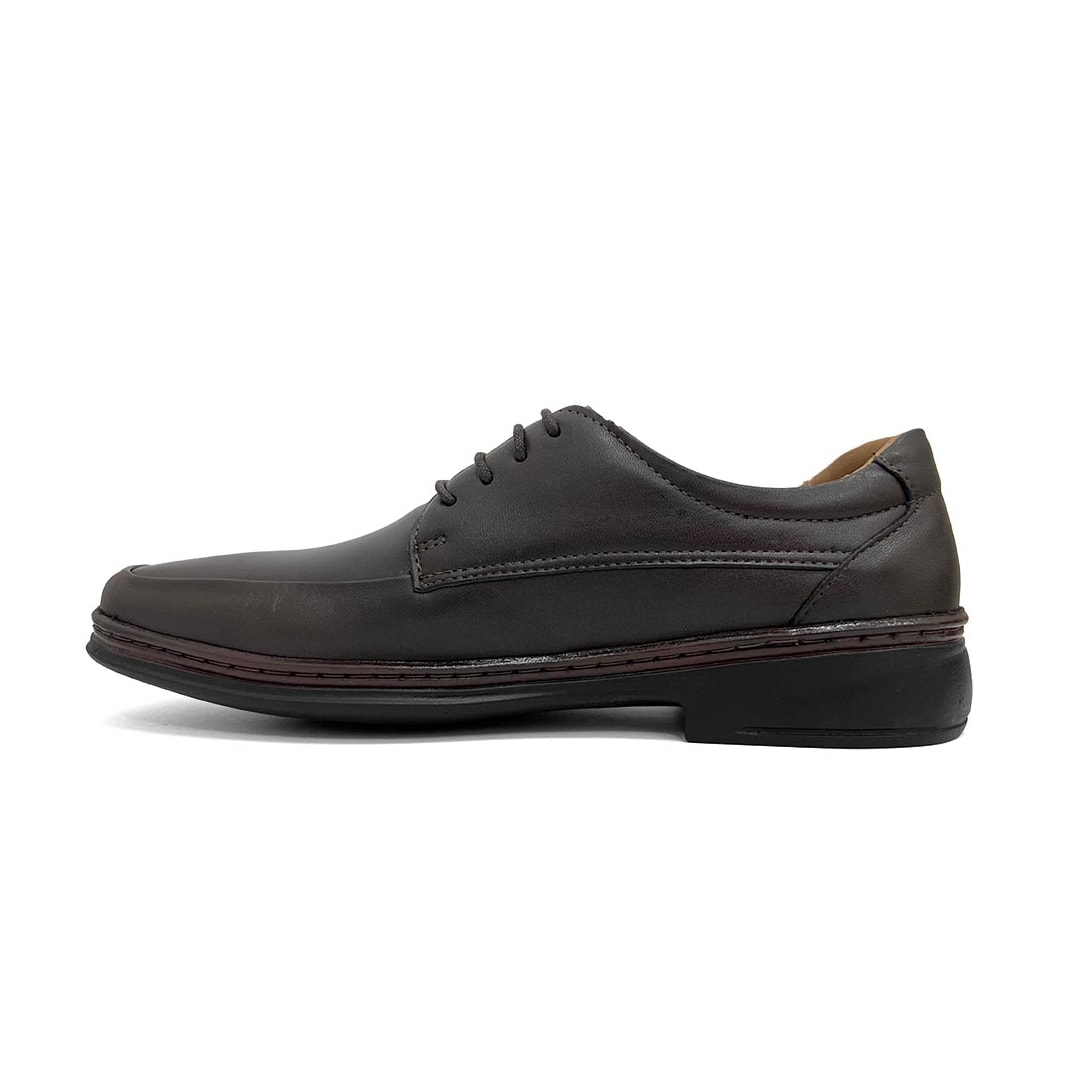 Sapato Leveterapia Masculino Em Couro L43126 Dark Brown Sapato Leveterapia Masculino Em Couro L43126 Dark Brown