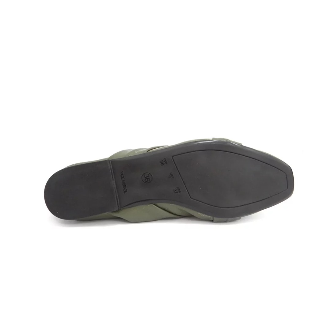 Sapato Lia Line Couro 1927.9749 Oliva
