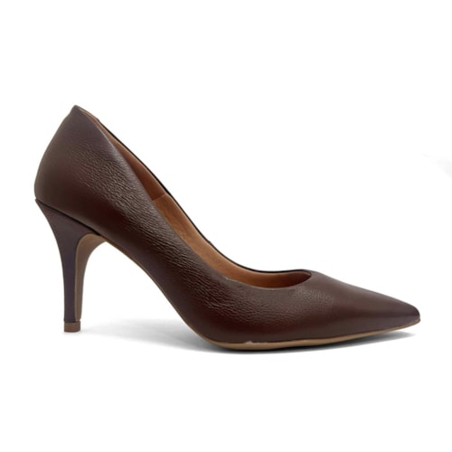 Detalhe - Sapato Lia Line Scarpin Em Couro 2292.71567 Marrom