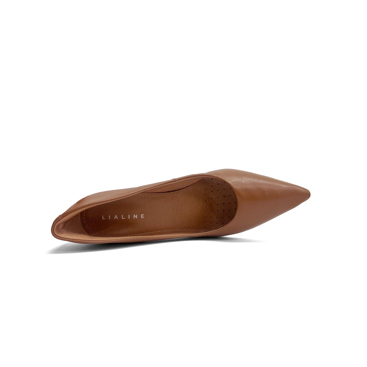 Sapato Lia Line Scarpin Em Couro 2292.71567 New Whisky
