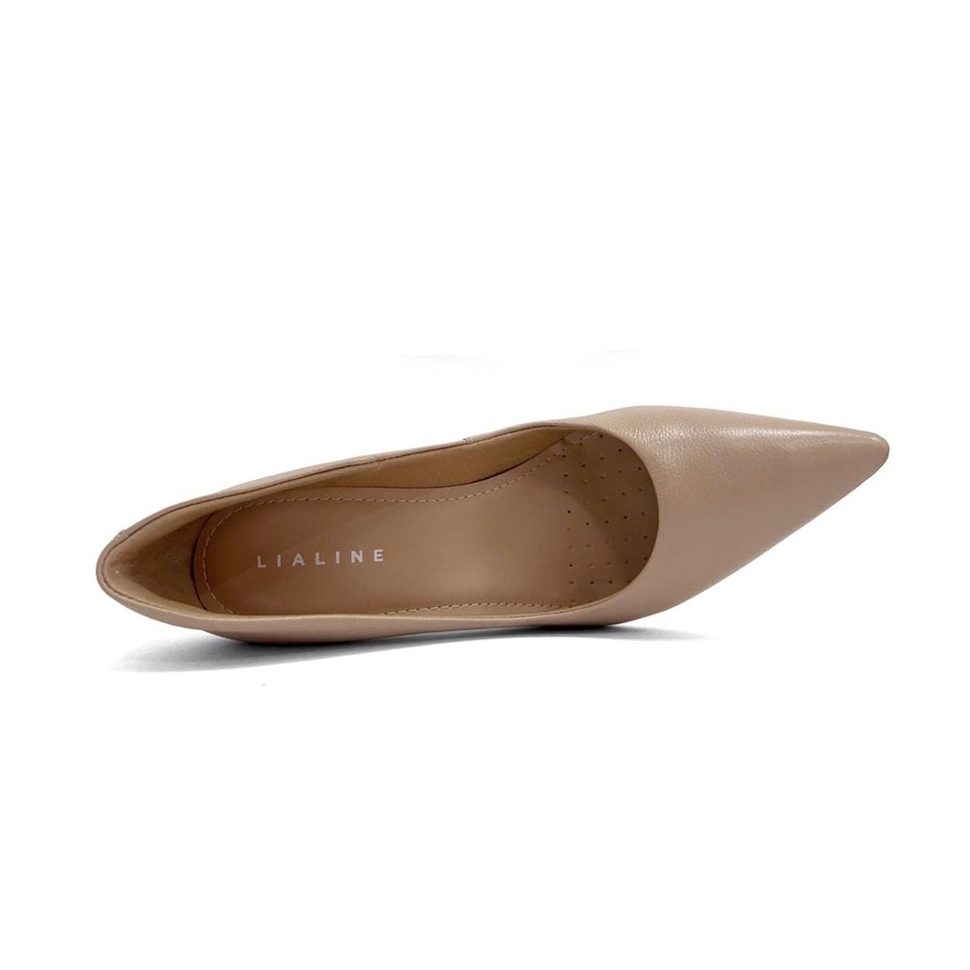Sapato Lia Line Scarpin Em Couro 2292.71567 Nude