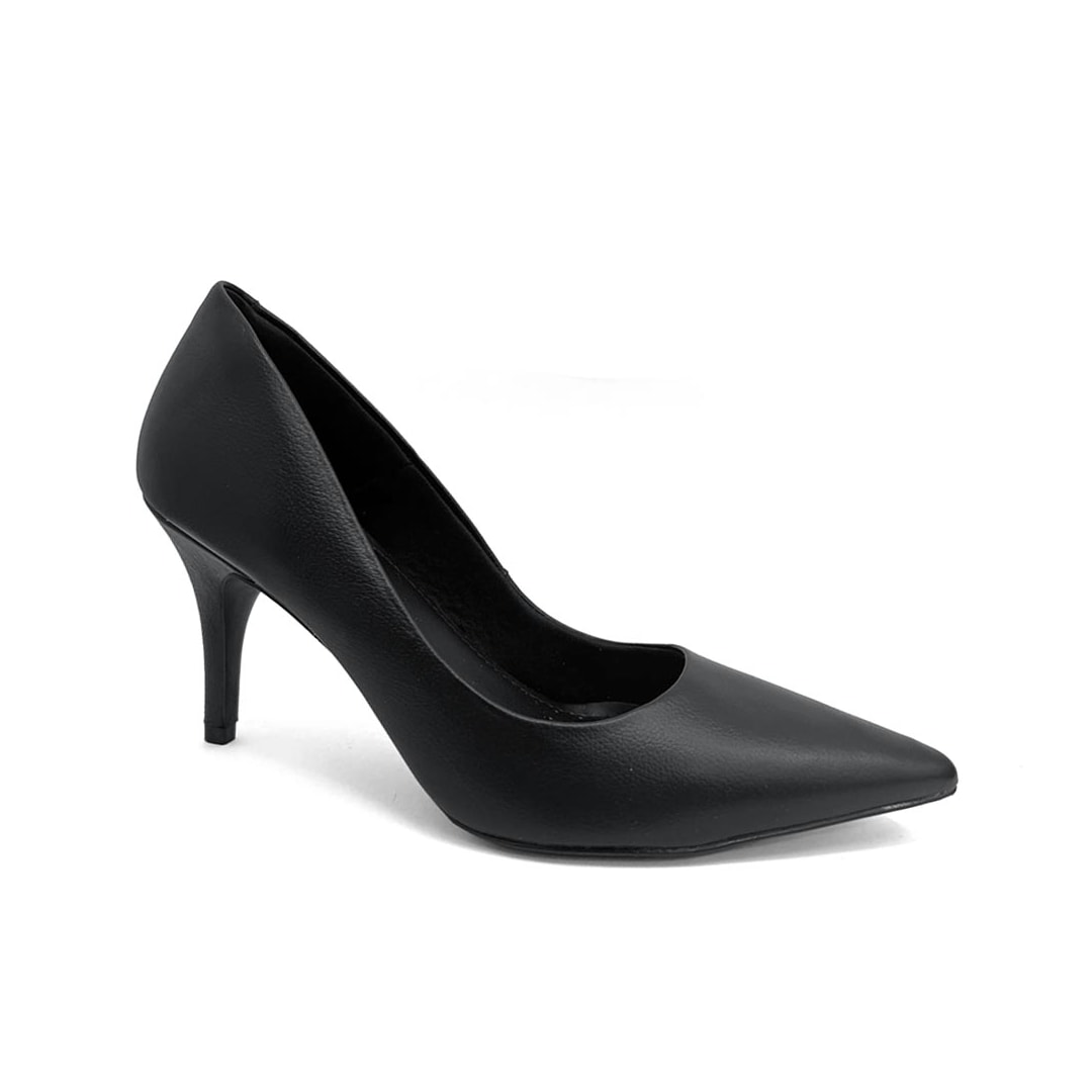 Sapato Lia Line Scarpin Em Couro 2292.71567 Preto