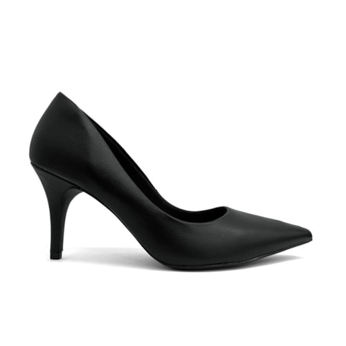 Detalhe - Sapato Lia Line Scarpin Em Couro 2292.71567 Preto