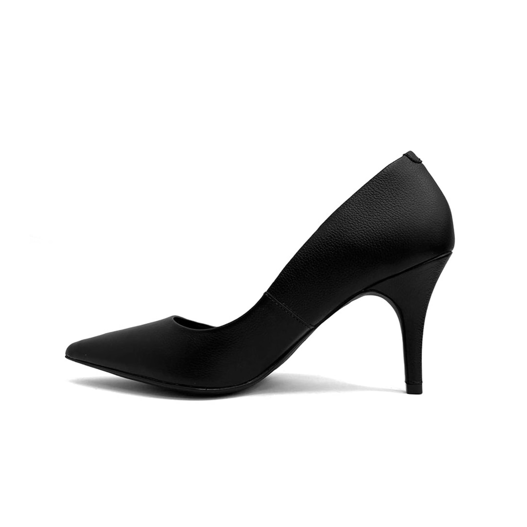 Sapato Lia Line Scarpin Em Couro 2292.71567 Preto