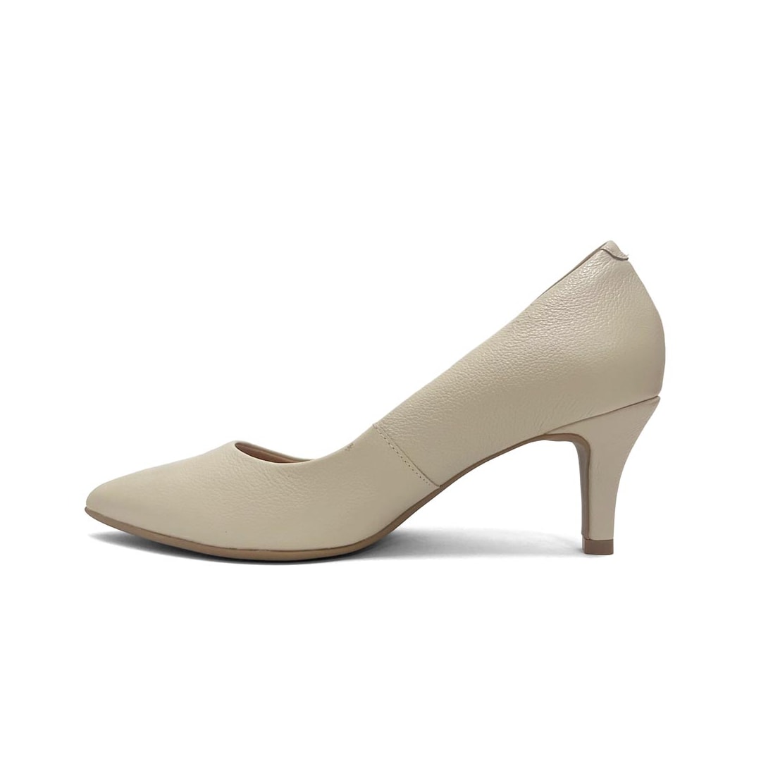 Sapato Lia Line Scarpin Em Couro 2360.71899 Off White Sapato Lia Line Scarpin Em Couro 2360.71899 Off White