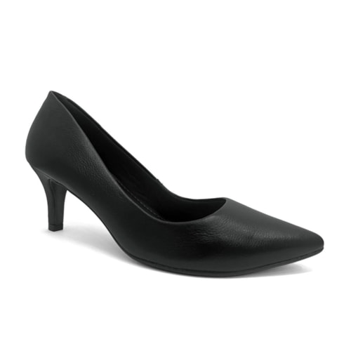 Sapato Lia Line Scarpin Em Couro 2360.71899 Preto
