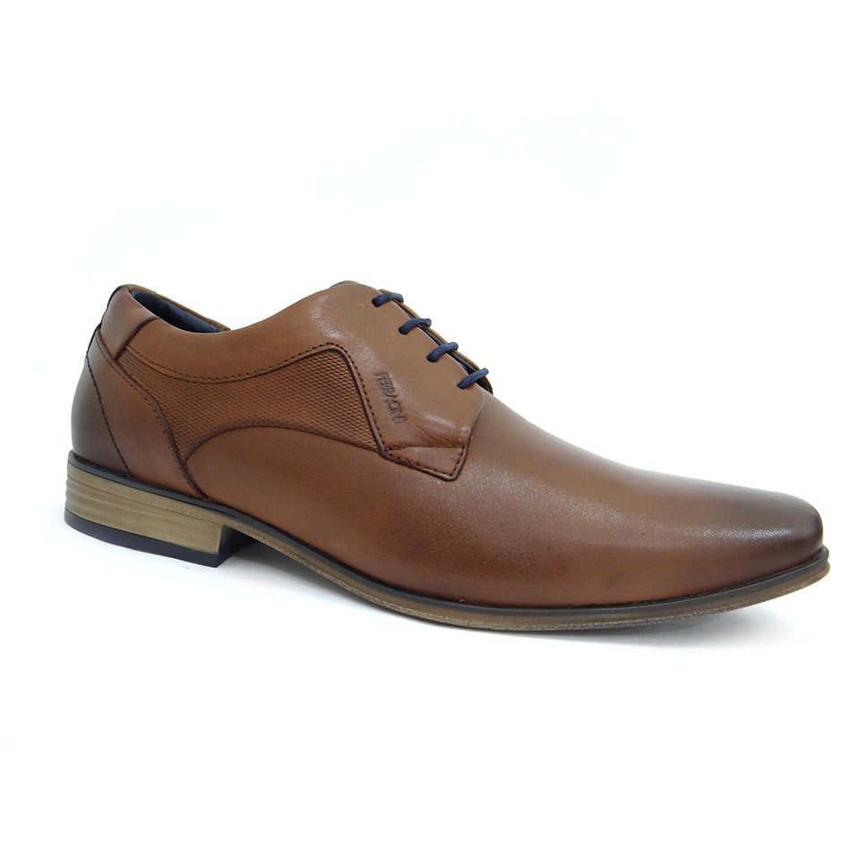 SAPATO MASCULINO DE COURO 6065-5751 - FERRACINI 01 - HAVANA - Linha Conforto