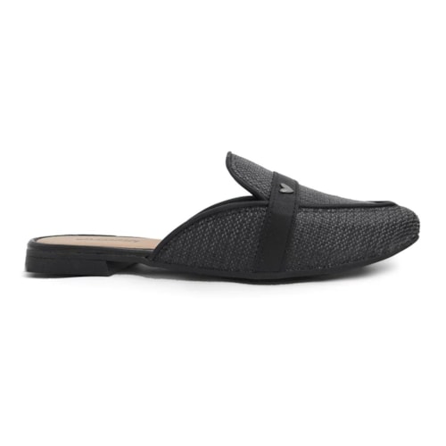 Detalhe - Sapato Mississipi Mule Feminino Q4803 Preto