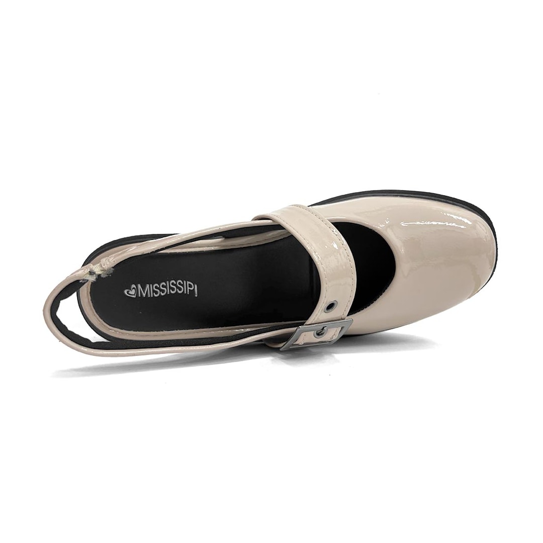 Sapato Mississipi Slingback Me461 Marfim