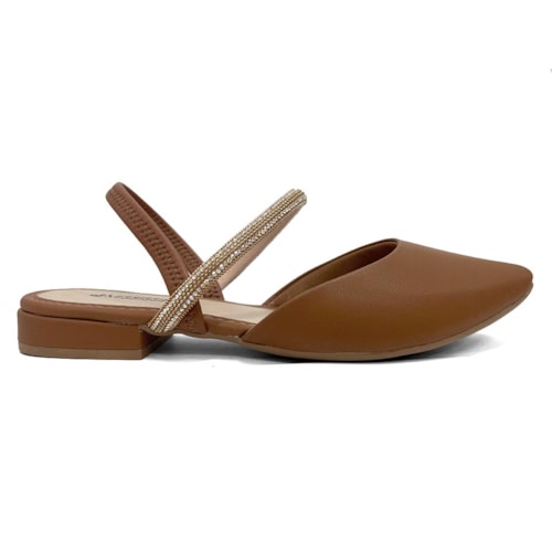 Detalhe - Sapato Mississippi Slingback Mb553 Caramelo