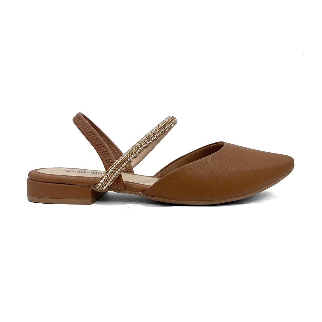 Sapato Mississippi Slingback Mb553 Caramelo Sapato Mississippi Slingback Mb553 Caramelo