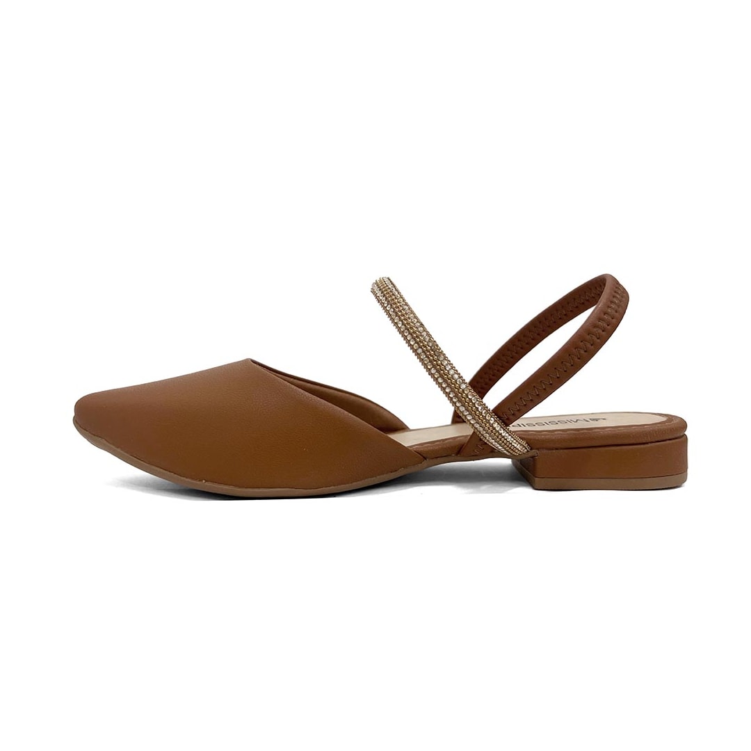 Sapato Mississippi Slingback Mb553 Caramelo Sapato Mississippi Slingback Mb553 Caramelo