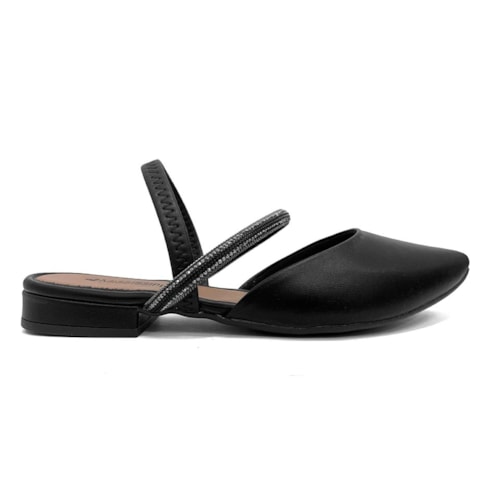 Detalhe - Sapato Mississippi Slingback Mb553 Preto