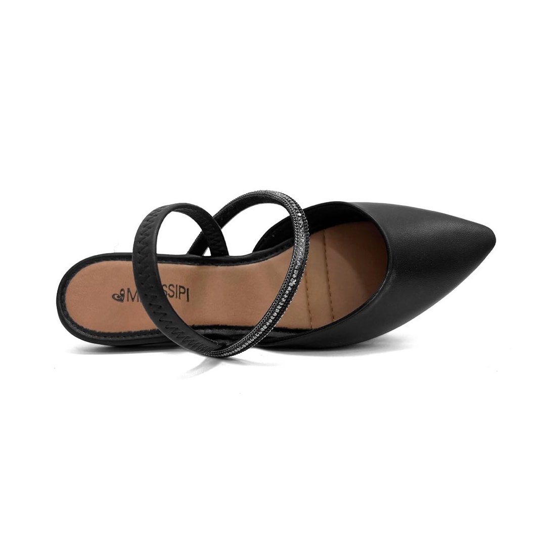 Sapato Mississippi Slingback Mb553 Preto