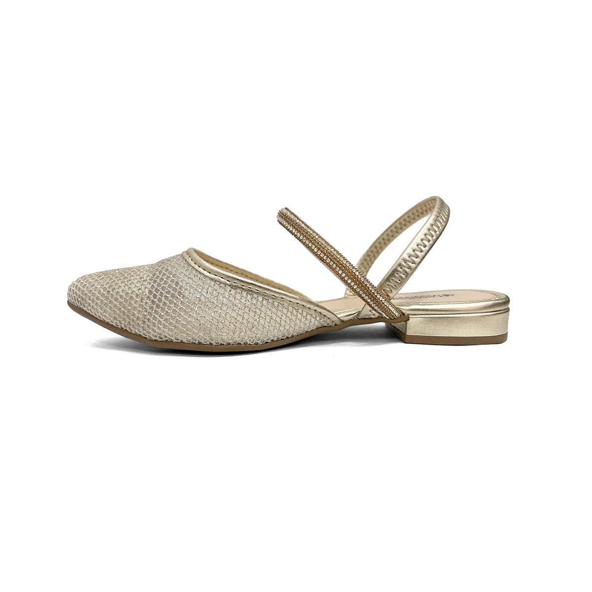 Sapato Mississippi Slingback Mb556 Ouro Light Sapato Mississippi Slingback Mb556 Ouro Light