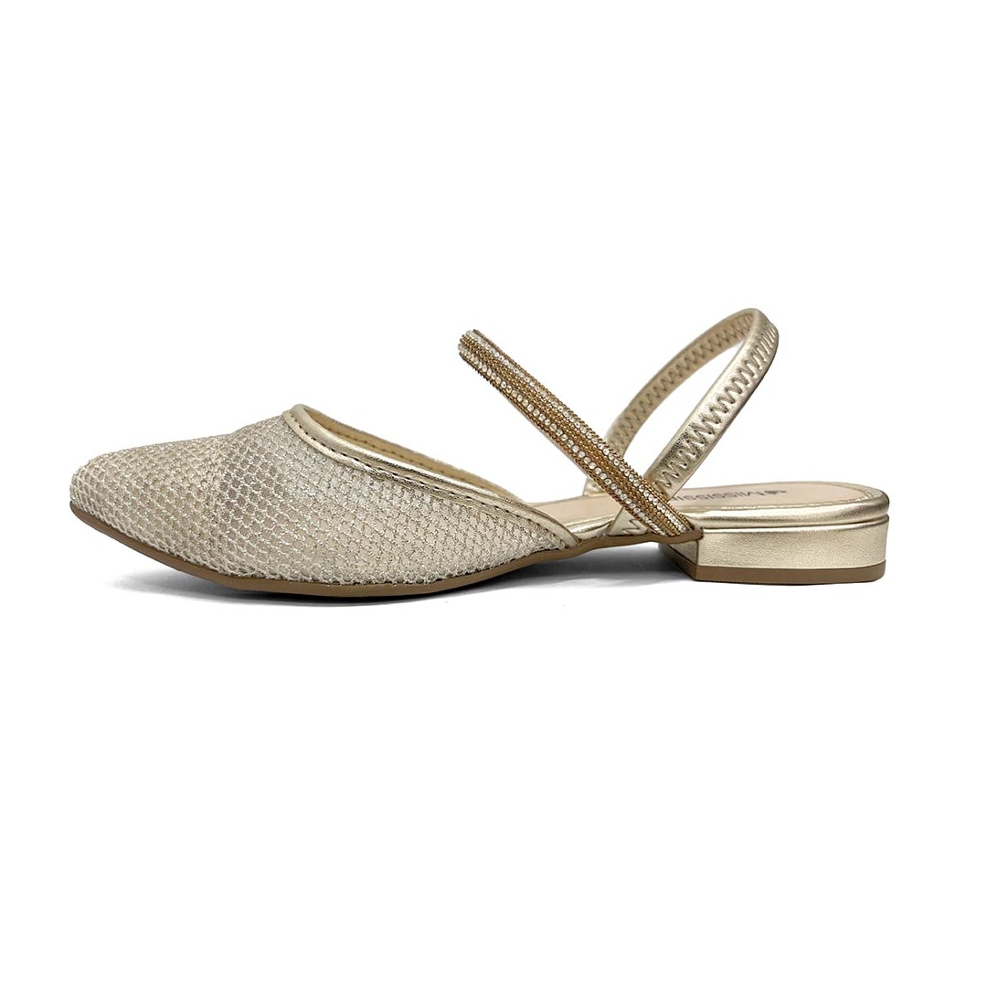 Sapato Mississippi Slingback Mb556 Ouro Light Sapato Mississippi Slingback Mb556 Ouro Light